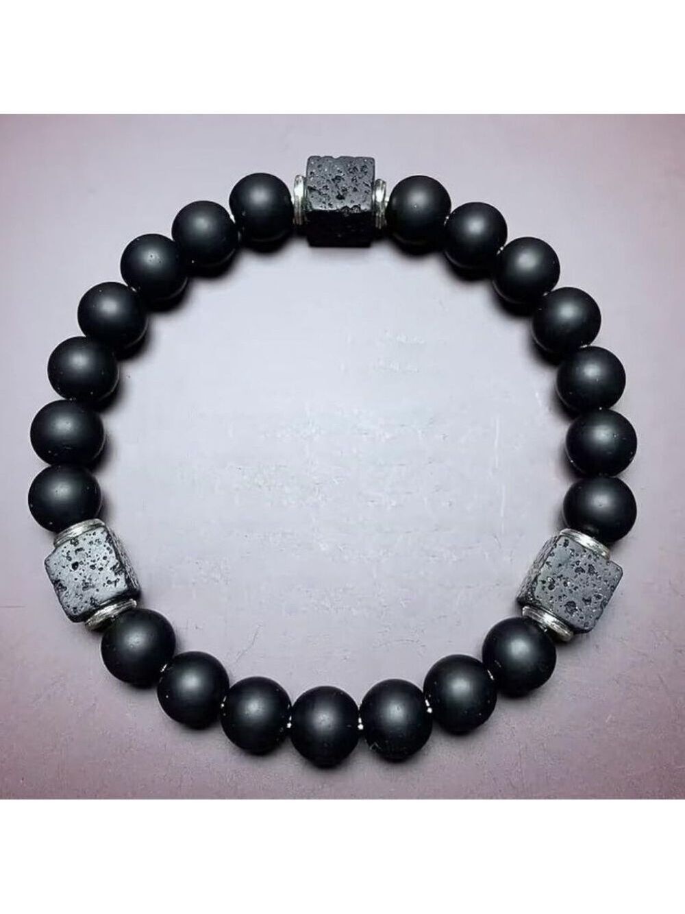 Shungite Beaded Stretch Bracelet